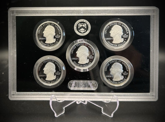 2019-S .999 SILVER America the Beautiful Quarter Set w 2019 US MINT Box COA0