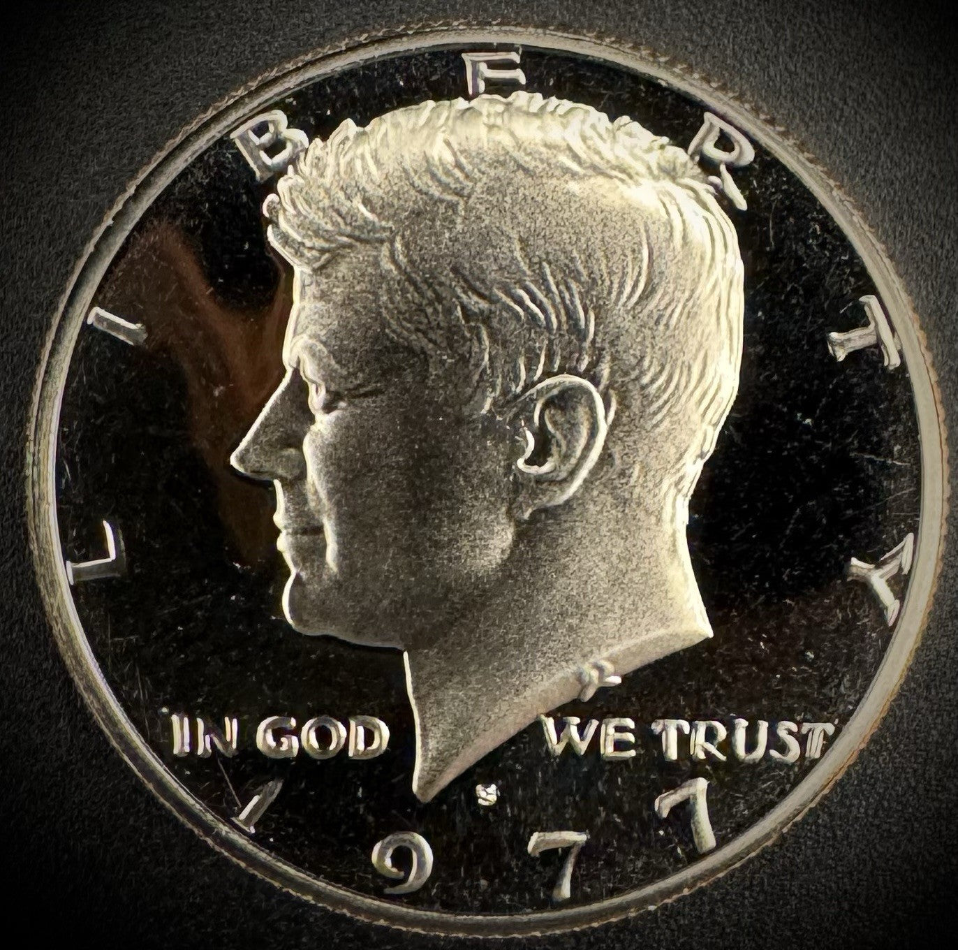 1977-S Kennedy Half Dollar GEM PROOF Clad 50C DEEP ULTRA CAMEO0