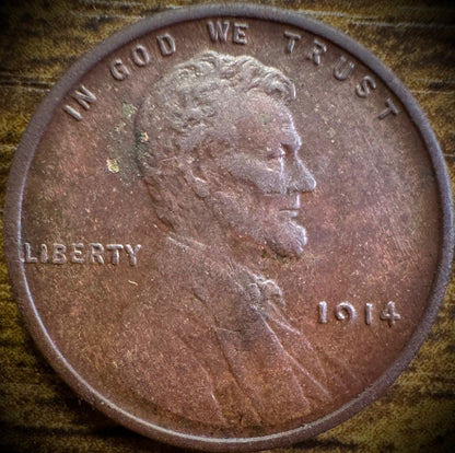 1914-P Lincoln Wheat Cent0
