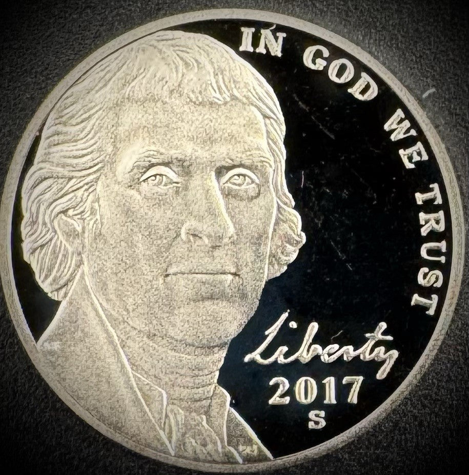 2017-S Jefferson Nickel GEM PROOF DEEP ULTRA CAMEO Coin0