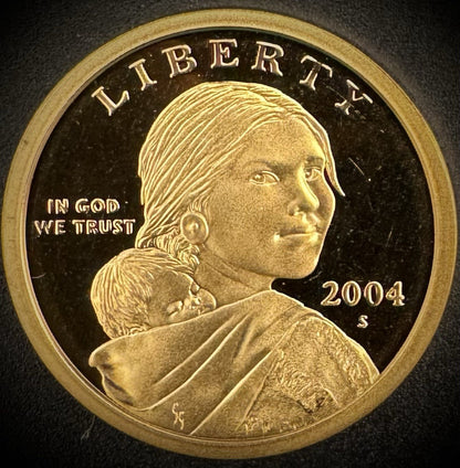 2004-S Sacagawea Dollar PROOF DEEP ULTRA CAMEO Coin0