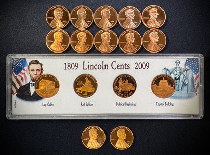 1999-2011 S Lincoln Memorial Bicentennial Shield Cent GEM PROOF 16 Coin Lot Set0
