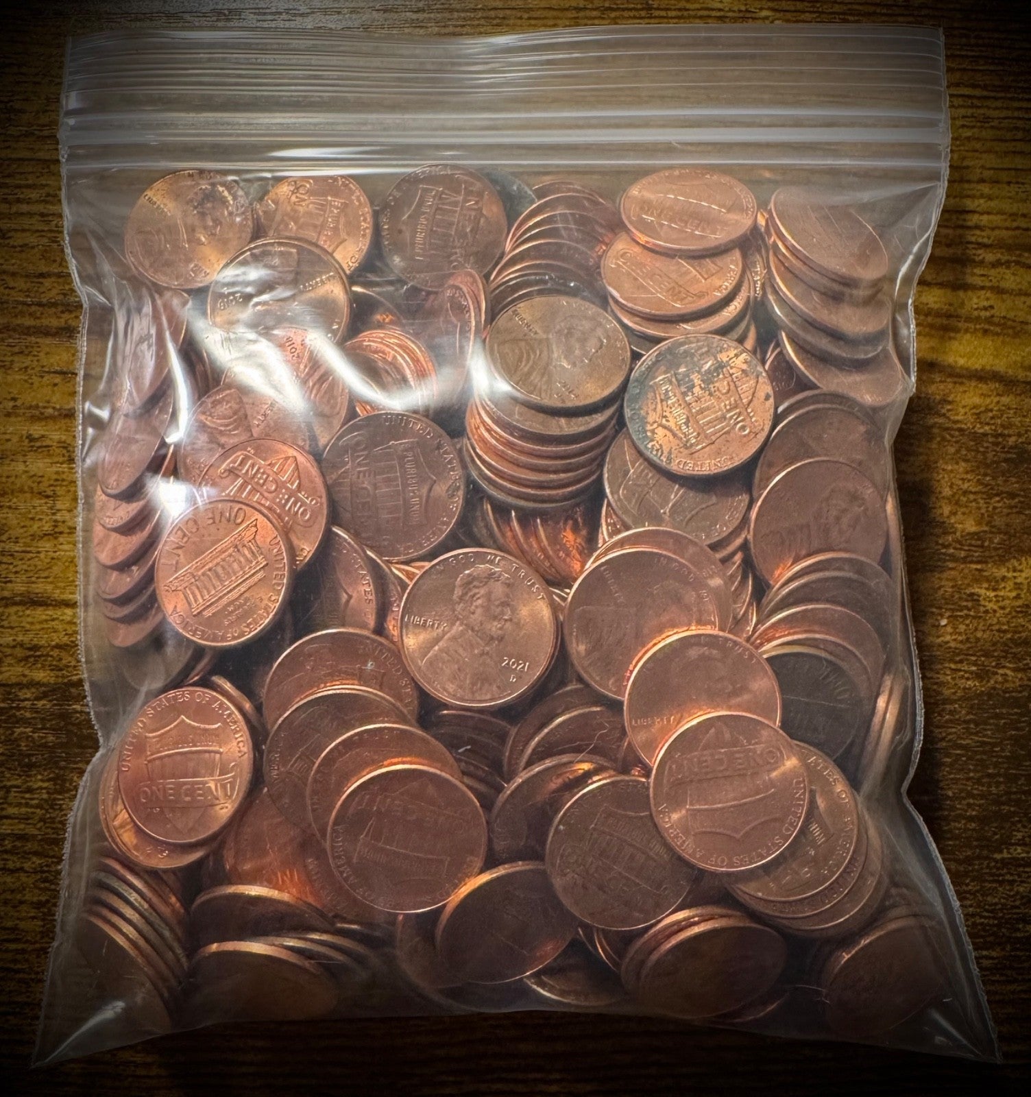 2.5 Lb Mixed Bag 2010-2025 Lincoln Shield Cents Mostly D Mints From Circulation1