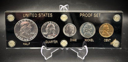 1962 US Mint Proof Set Gem PROOF Coins In New Capital Holder 90% Silver0