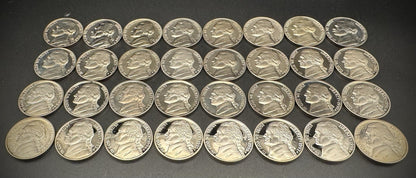 1968-1999 S Jefferson Nickel GEM PROOF 32 Coin 20th Century Collection Set1