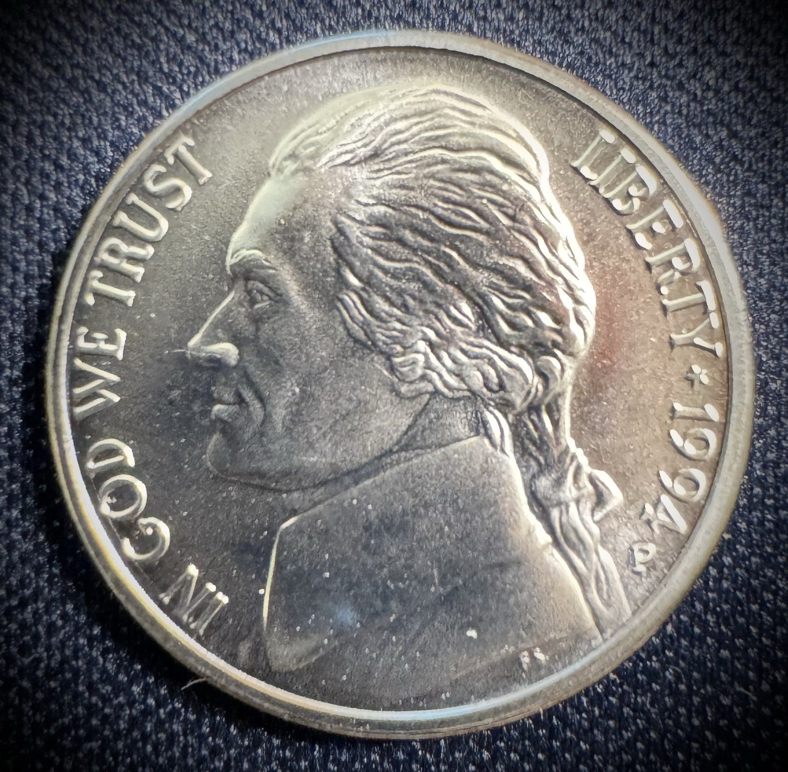 1994-P MATTE FINISH SMS Jefferson Nickel FS LOW MINTAGE 167,703 STUNNING COIN2