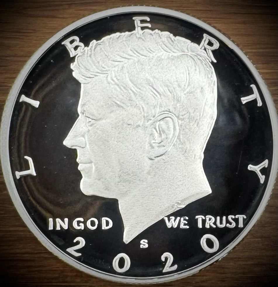 2020-S Kennedy Half Dollar GEM PROOF .999 Silver & Clad 2 Coin Lot Set4