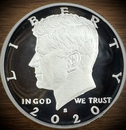 2020-S Kennedy Half Dollar GEM PROOF .999 Silver & Clad 2 Coin Lot Set4