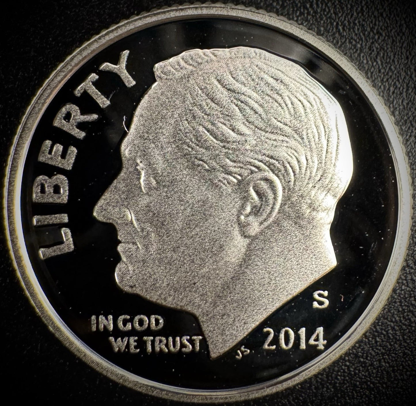 2014-S 90% SILVER GEM PROOF Roosevelt Dime 10C .900 Fine DEEP CAMEO Coin0