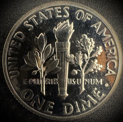 1971-S PROOF Roosevelt Dime 10C Clad Coin From US Mint Proof Set1