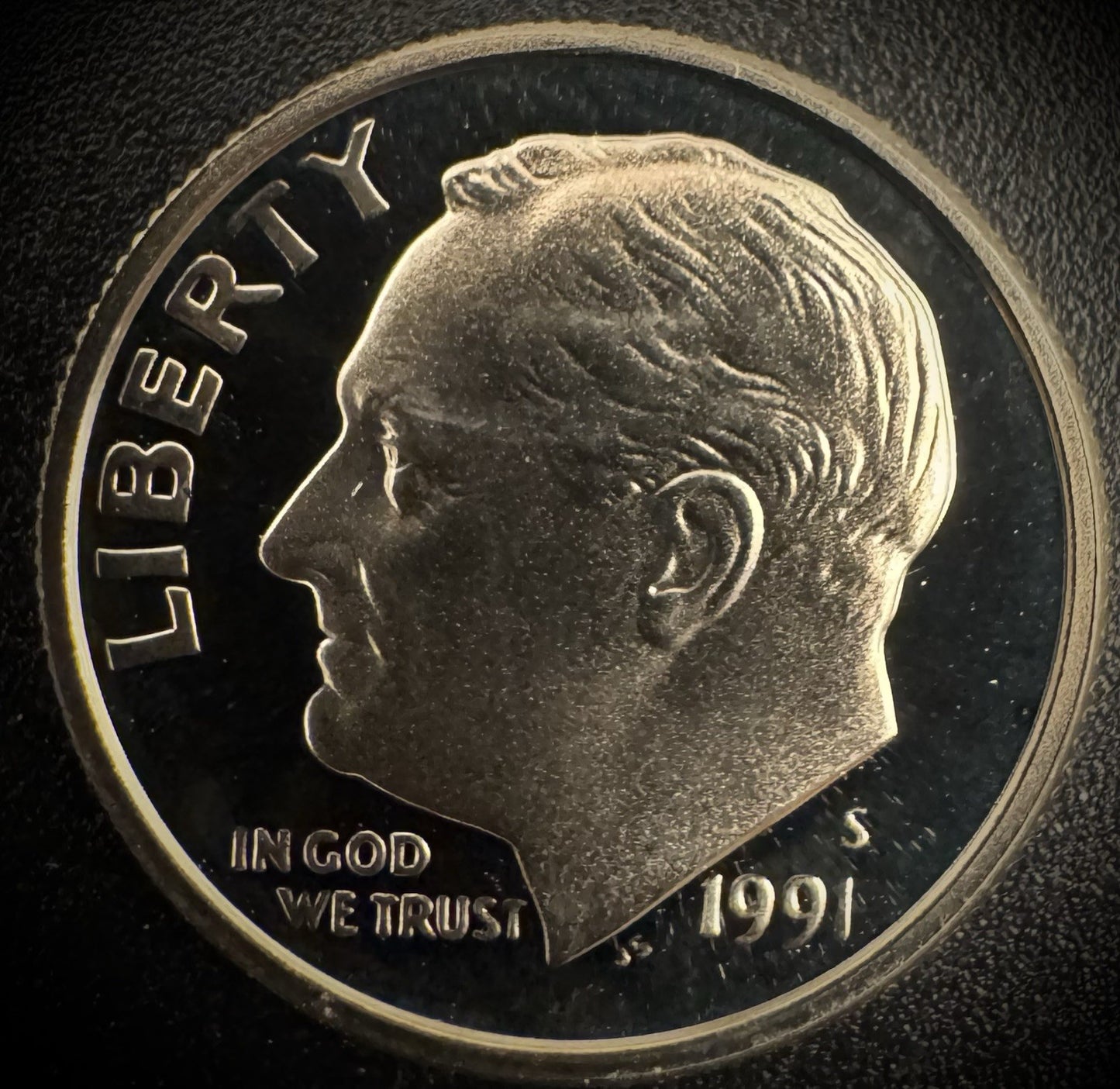 1991-S GEM PROOF Roosevelt Dime 10C Clad DEEP CAMEO Coin From US Mint Proof Set0