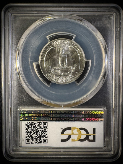 1961 D Silver Washington Quarter PCGS MS66 BLAST WHITE5
