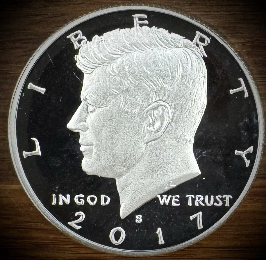 2017-S 90% SILVER GEM PROOF Kennedy Half Dollar 50C .900 Fine0