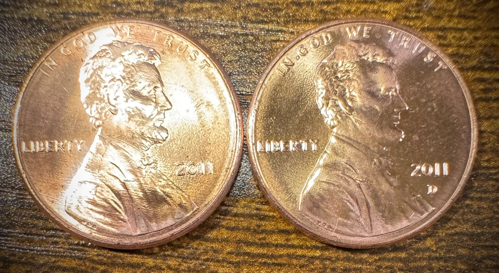 2011 Lincoln Shield Cent P D Uncirculated BU 2 Coin Lot From Original Rolls0