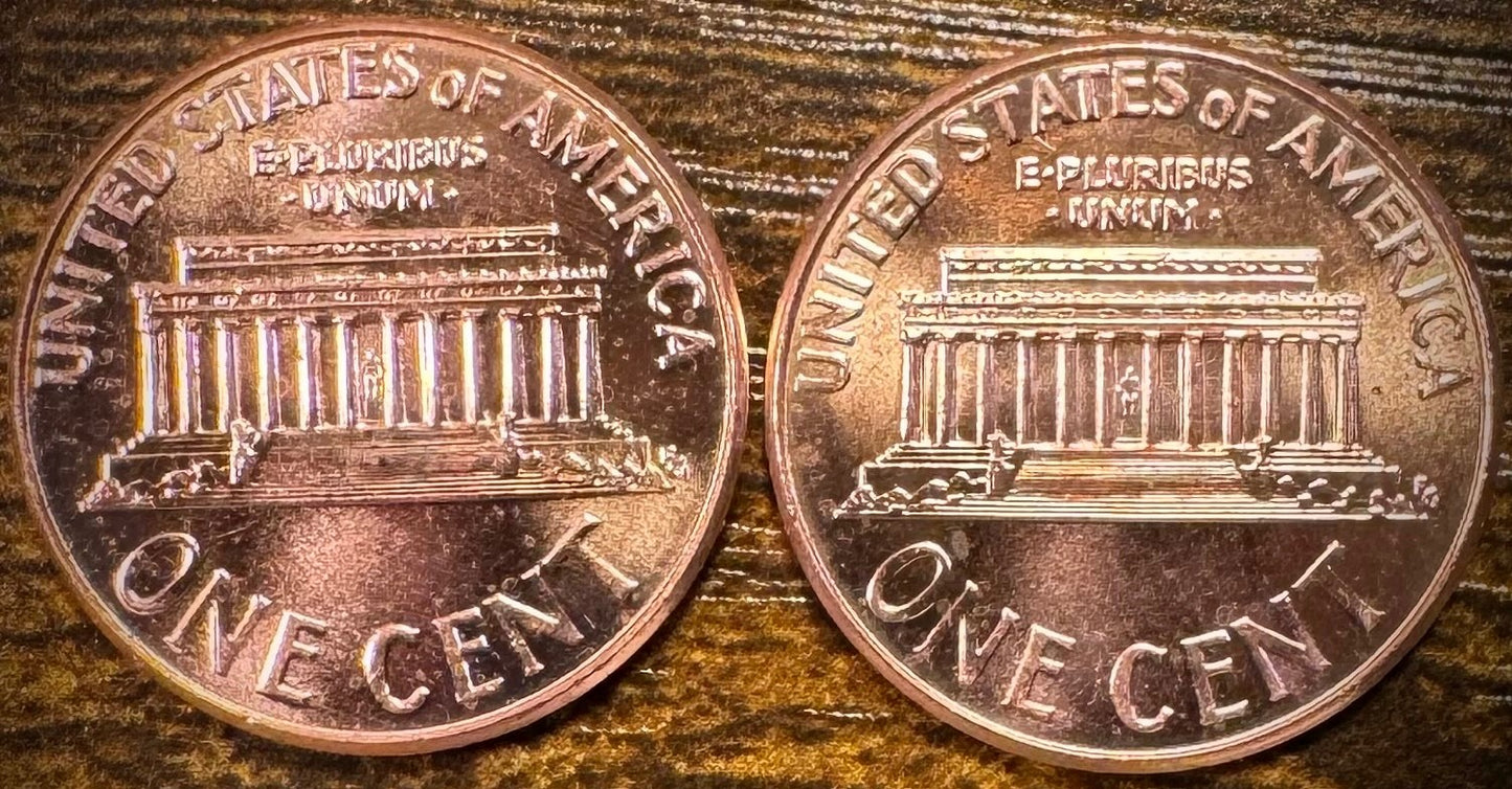 2007 P & D Lincoln Memorial Cent BU 2 Coin Set From Original Rolls1