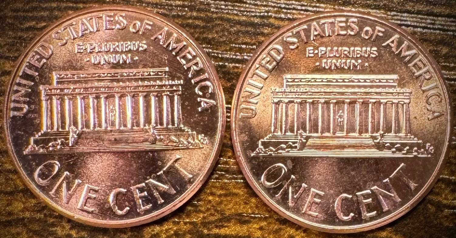 2007 P & D Lincoln Memorial Cent BU 2 Coin Set From Original Rolls1