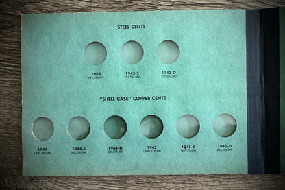 Never Used Vintage Meghrig World War II Emergency Coins G-31 Album No Coins1