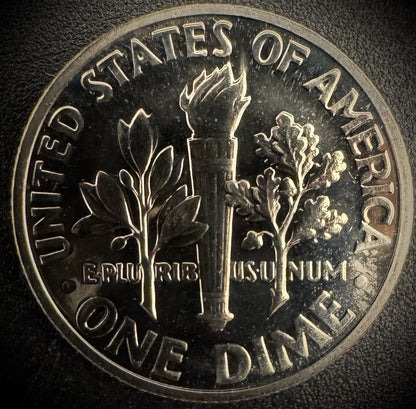 1969-S PROOF Roosevelt Dime 10C Clad Coin From US Mint Proof Set1