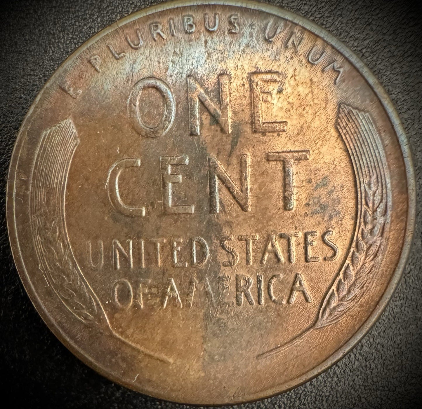 1934-D Lincoln Wheat Cent Penny Toned1
