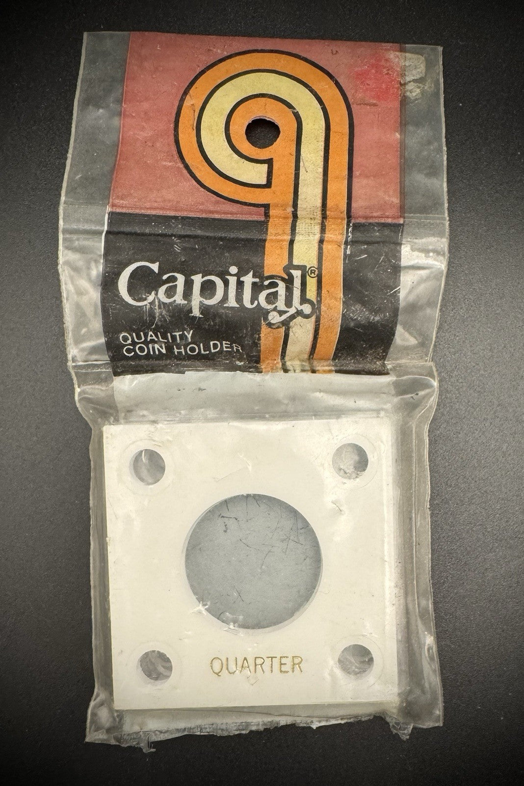 Capital Plastic Holder For 25 Cent Quarter 2x2 White Quality Coin Holder Display0