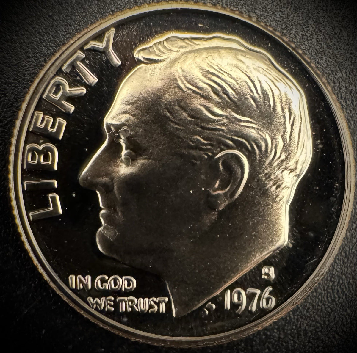 1976-S PROOF Roosevelt Dime 10C Clad DEEP CAMEO Coin From US Mint Proof Set0