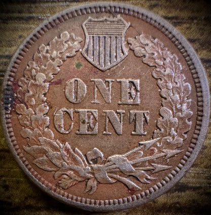 1863 Indian Head Cent Copper-Nickel Strong Strike Liberty Diamonds1