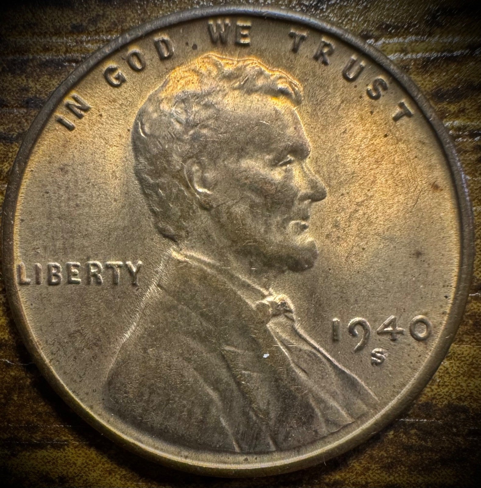 1940-S Lincoln Wheat Penny Cent Uncirculated Red #20