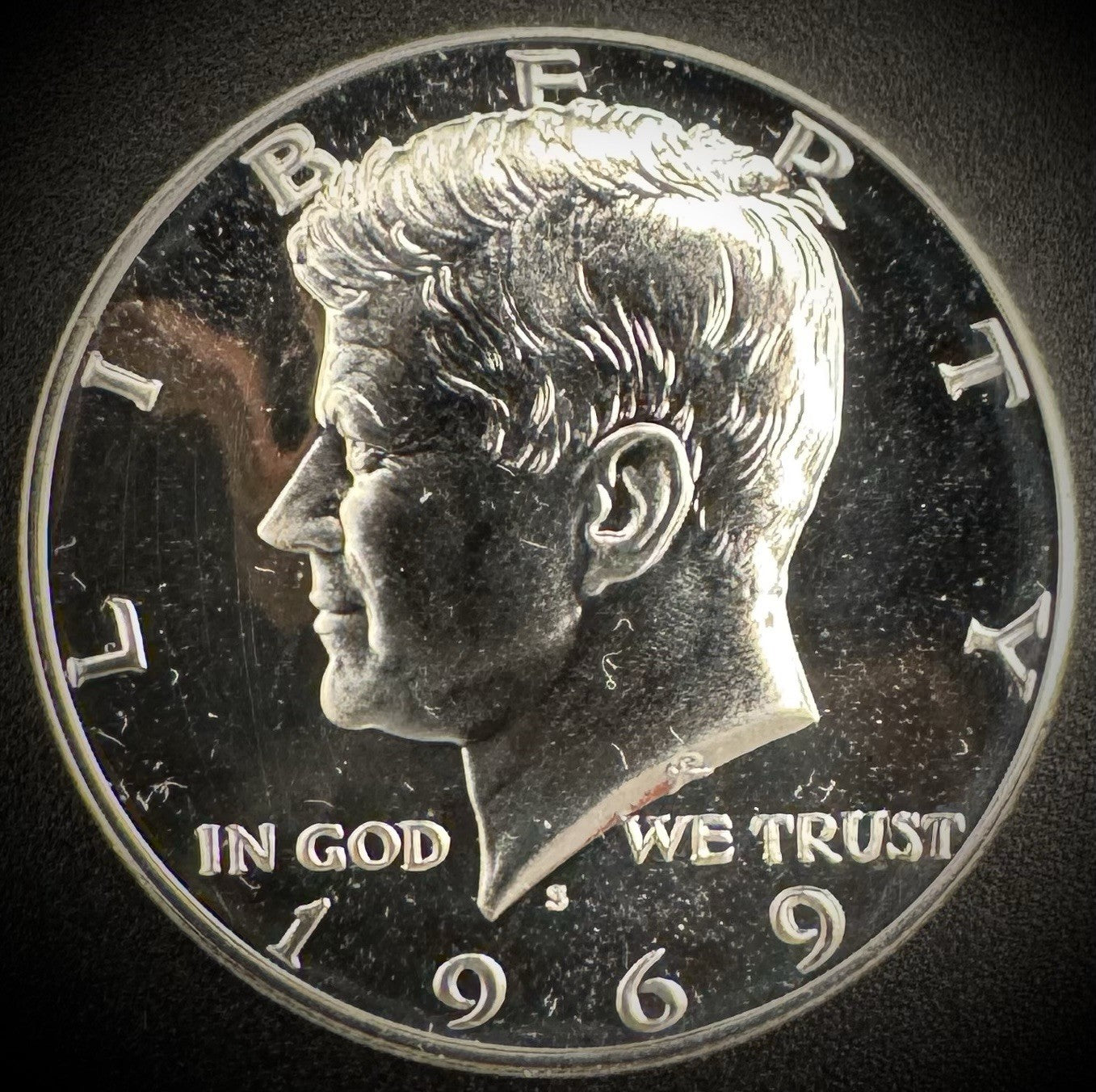 1969-S Kennedy 40% SILVER Half Dollar PROOF 50C0