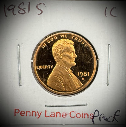 1980-1989 Lincoln Memorial Gem PROOF Cent 10 Coin Set4