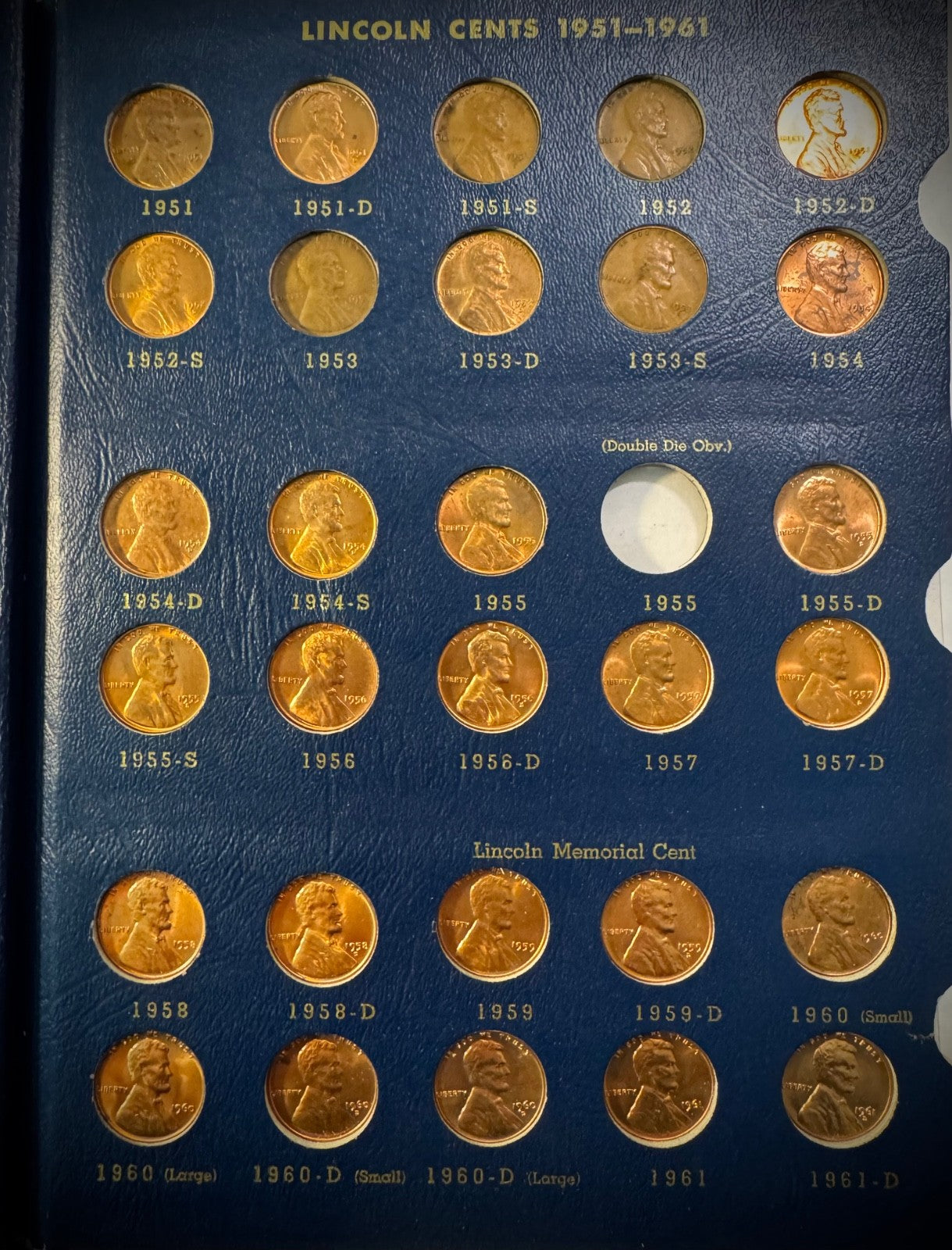 1909 VDB-1974 P D S Lincoln Cent Set NEAR Complete 165 Coins SEMI-KEYS Whitman20