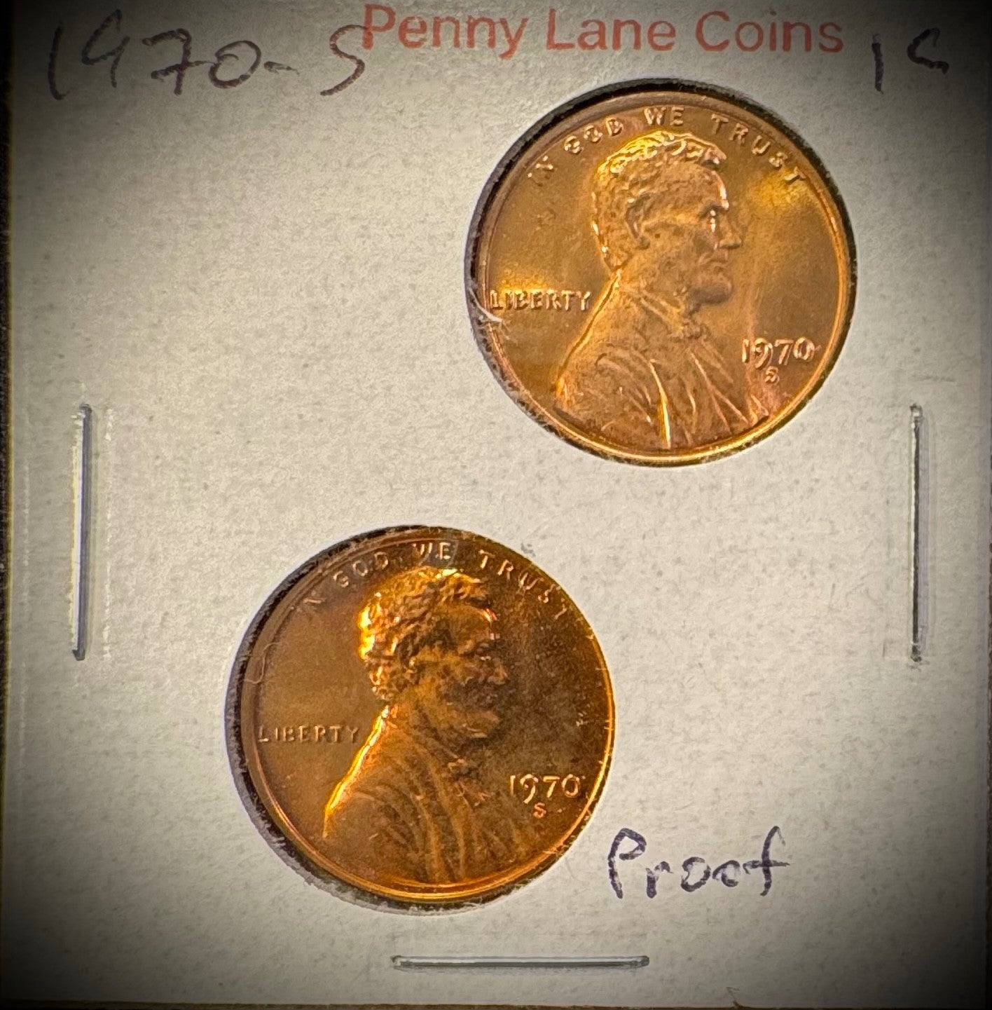 1970 P D S + S Lincoln Memorial Cent UNCIRCULATED + PROOF 4 Coin Lot3