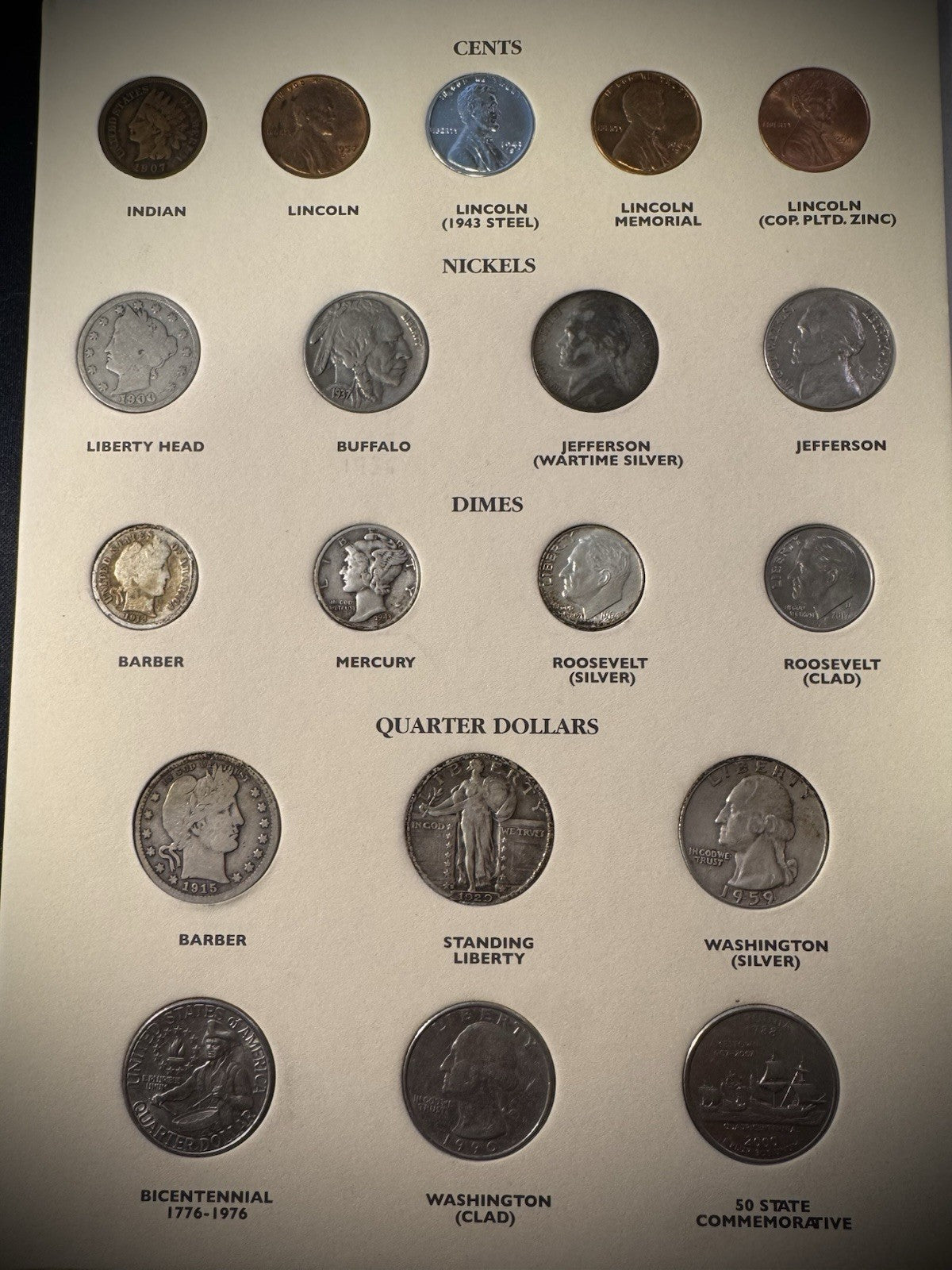 20th Century US Type Coins COMPLETE SET 36 Coins Includes Birth Year 1950 SILVER3