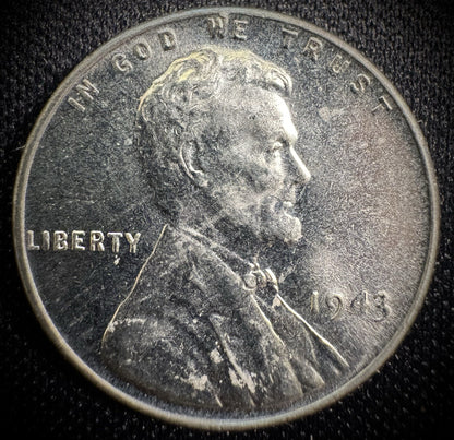 1943 Lincoln Wheat Penny Cent Choice BU Brilliant Uncirculated #80