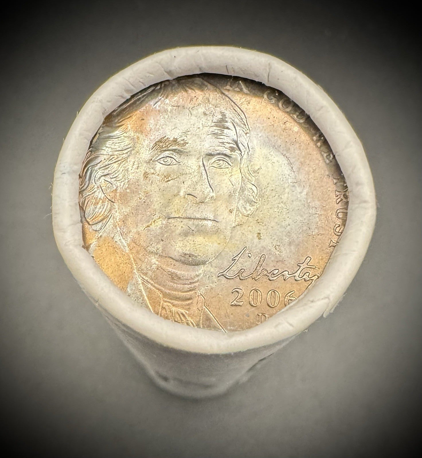 2006-D Jefferson Nickel BU Brilliant Uncirculated Roll Of 40 Coins3