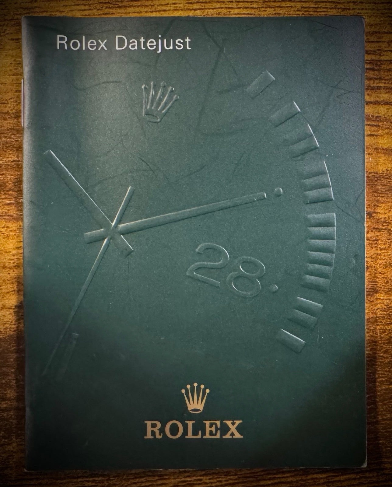 Authentic ROLEX DATEJUST Empty Wood Watch Box W WALLET Book Paperwork Tag Pillow4
