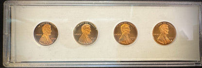 2009-S Lincoln Bicentennial Cent GEM PROOF 4 Coin Set GORGEOUS Naturally Toned1