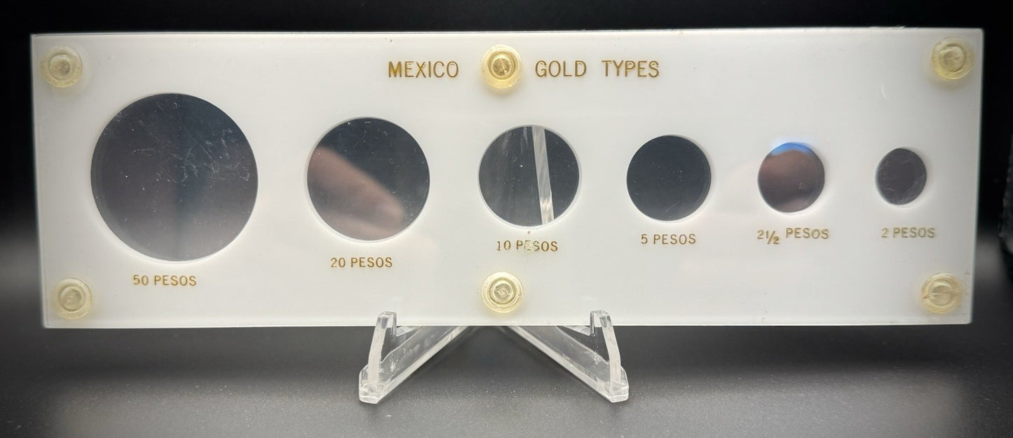 Capital Plastics Mexico Gold Types High Quality Plastic Display Holder For Pesos2