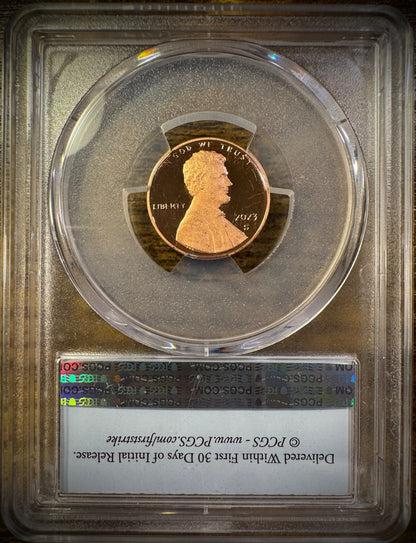 2023-S Lincoln Shield Cent PCGS PR69RD DCAM FIRST STRIKE Proof Penny Coin1