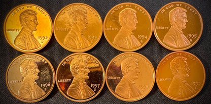 1968-2009-S PROOF Lincoln Memorial & Bicentennial Cent 45 Coin Set7