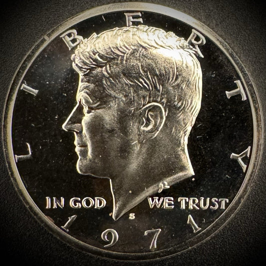 1971-S Kennedy Half Dollar PROOF Clad 50C CAMEO0