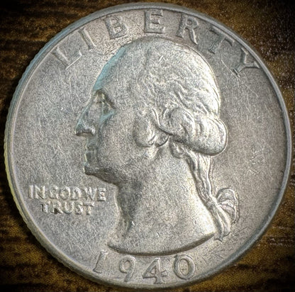 1940 Silver Washington Quarter Choice BU Brilliant Uncirculated0
