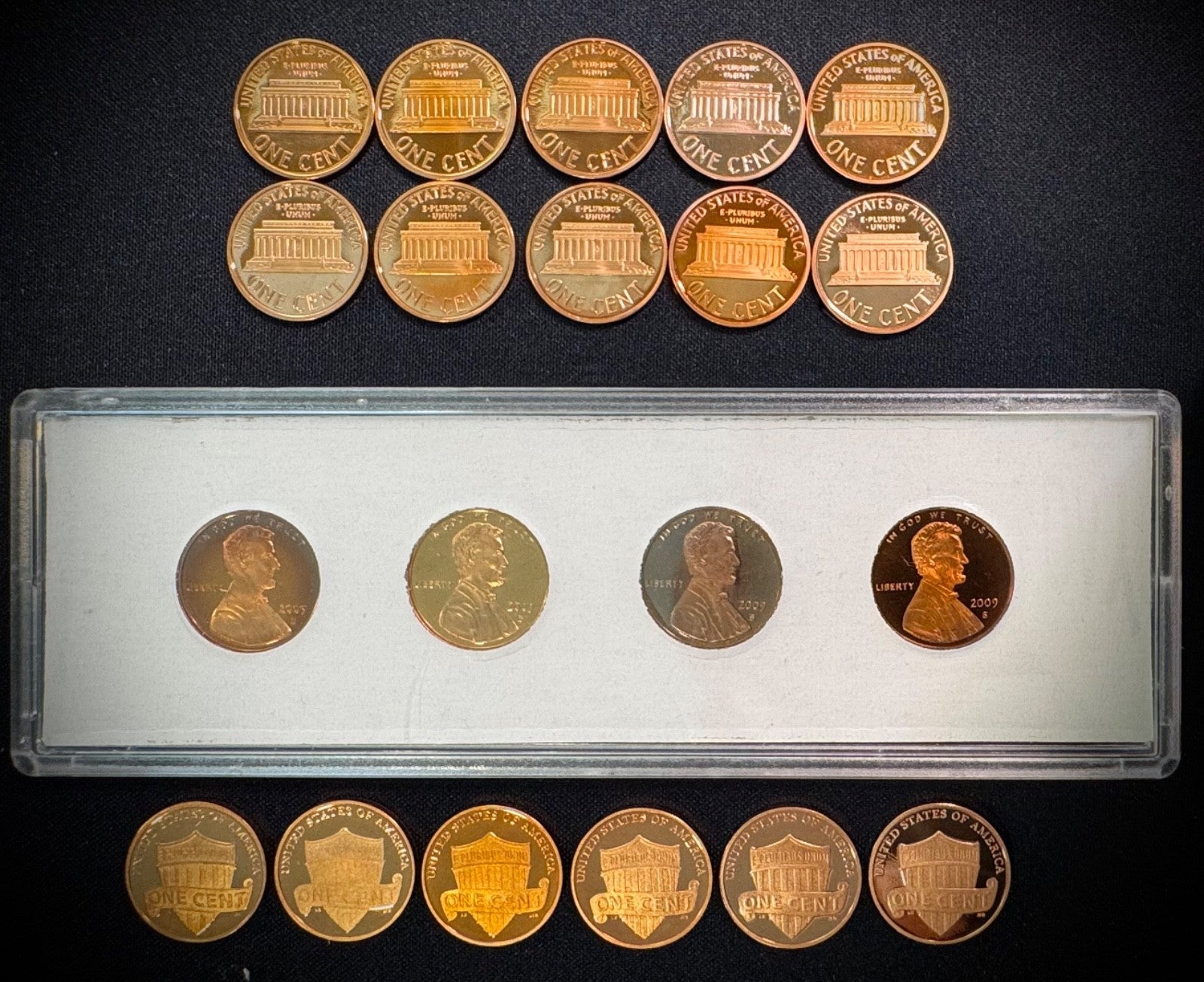 1999-2015 S Lincoln Memorial Bicentennial Shield Cent GEM PROOF 20 Coin Lot Set1