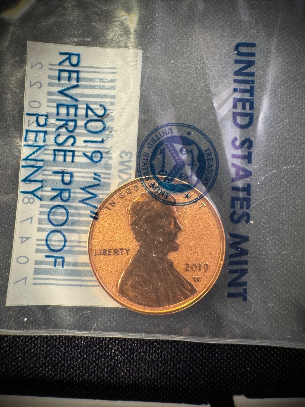 2019 P D S W Lincoln Penny Cent Uncirculated PROOFS Reverse PROOF 6 Coin Set COA3