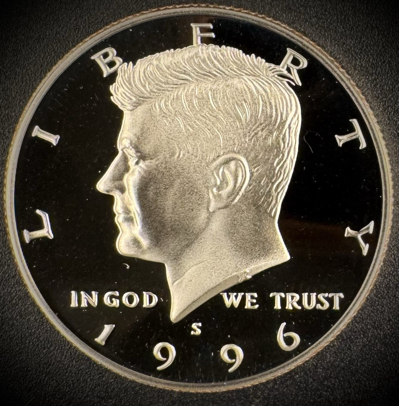 1996-S GEM PROOF Kennedy Half Dollar Clad 50C DEEP ULTRA CAMEO0