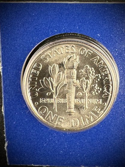2007 P D Satin Finish Roosevelt Dime 2 Coin Lot From US Mint Uncirculated Set3