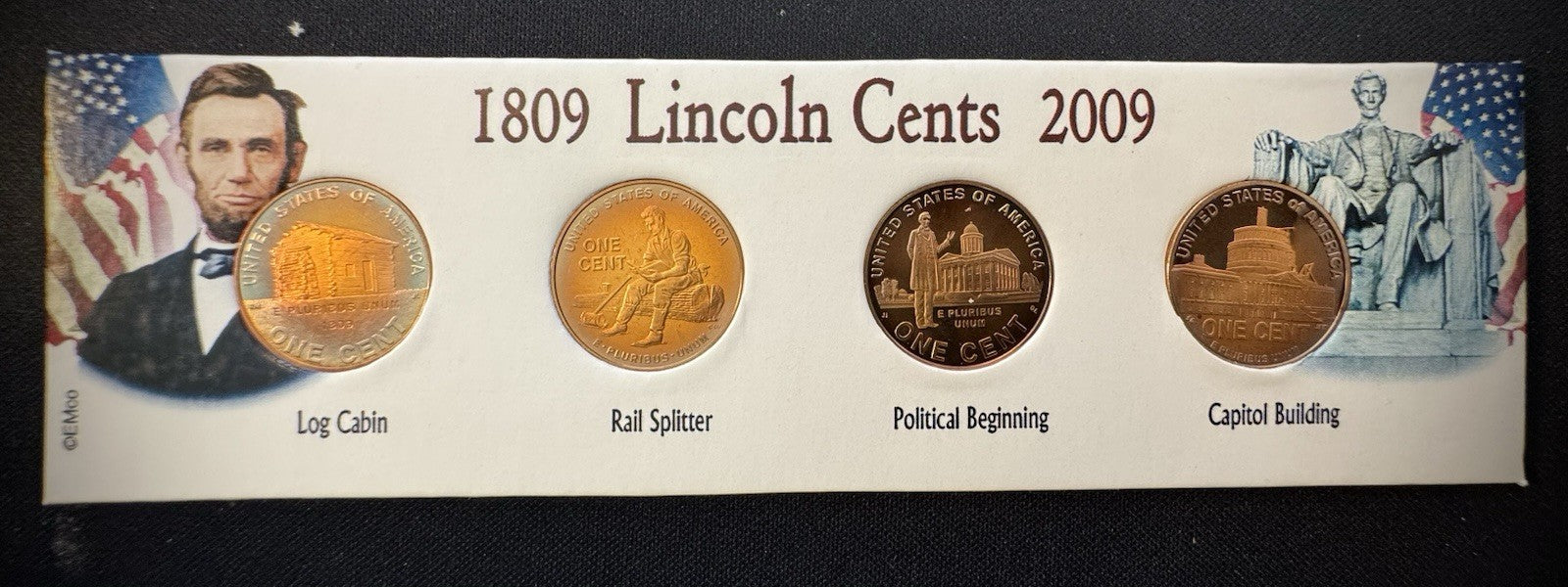 2009-S Lincoln Bicentennial Cent Penny PROOF Coin Set GORGEOUS Naturally Toned2