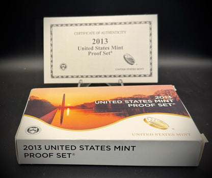 2013-S ATB Quarter GEM PROOF Clad 5 Coin Set w 2013 US Mint Box and COA2