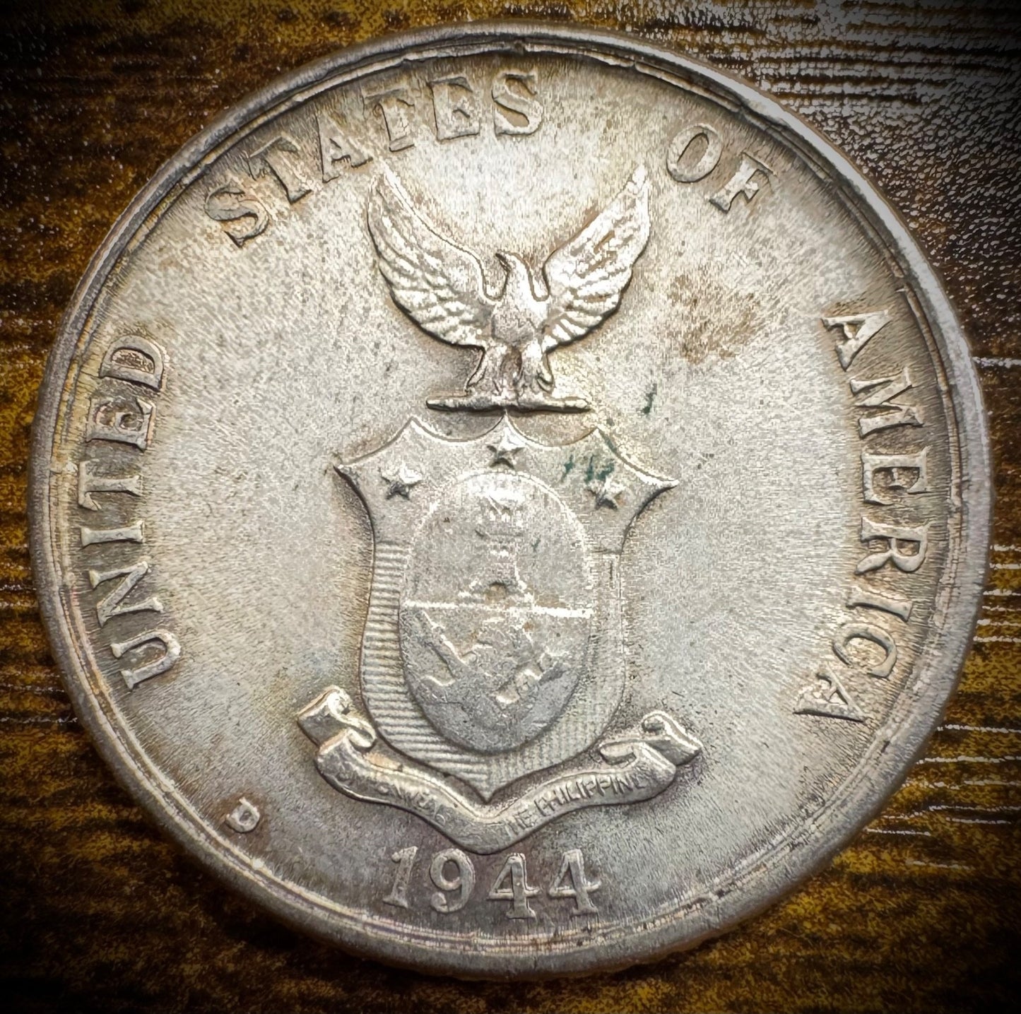 1944-D Philipines 20 Centavos Multi-Color Toning VIDEO0