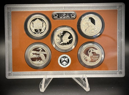 2015-S ATB Quarter GEM PROOF Clad 5 Coin Set w 2015 US Mint Box and COA0