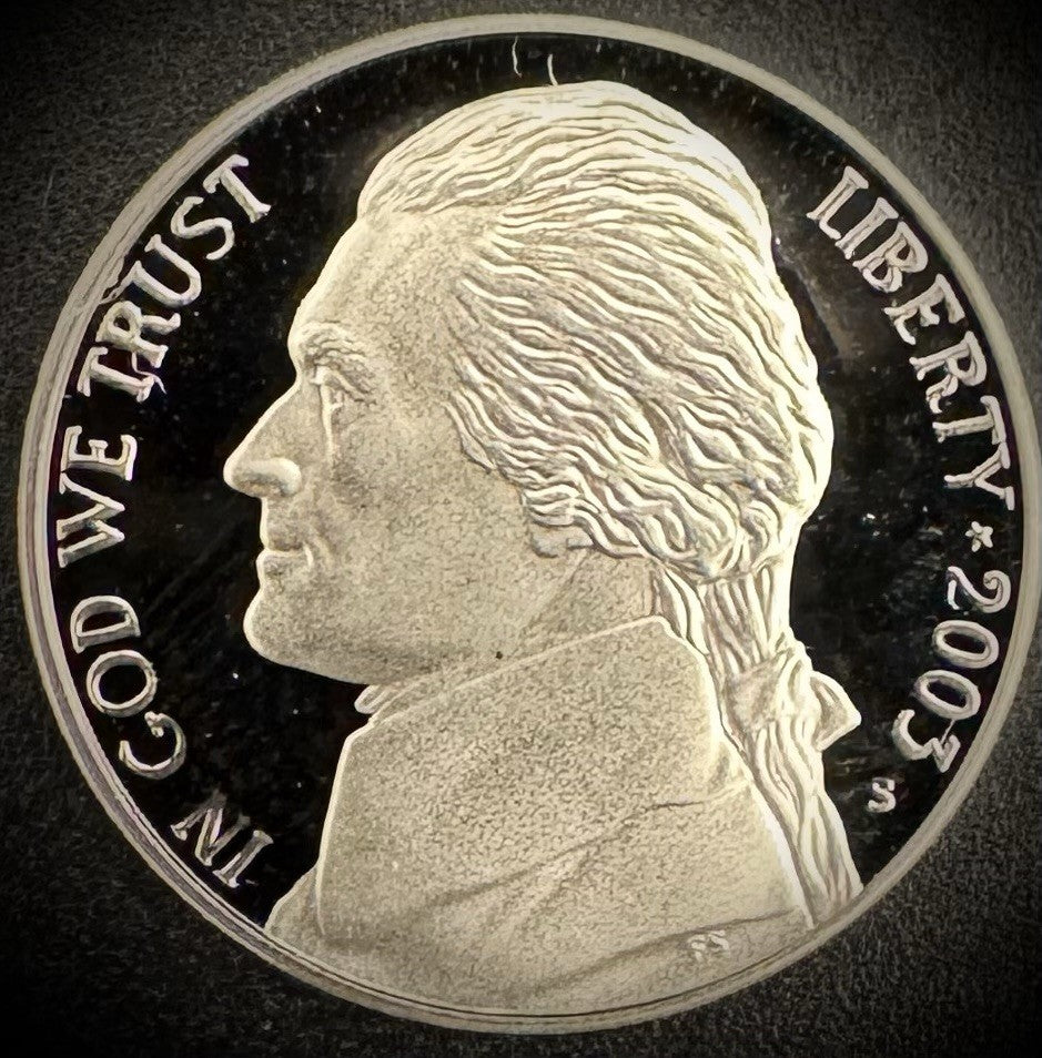 2003-S Jefferson Nickel GEM PROOF DEEP ULTRA CAMEO Coin0